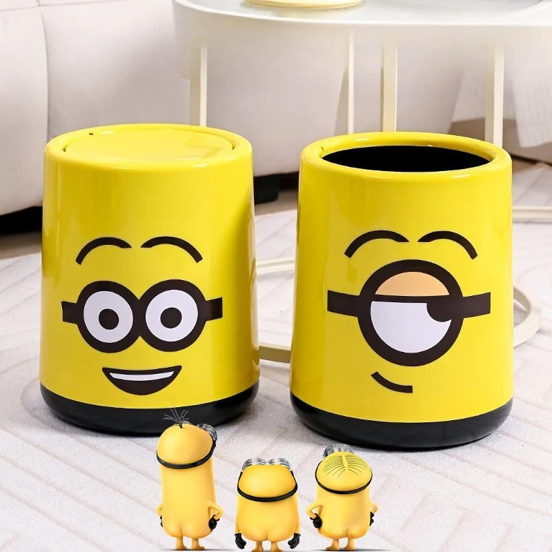 Minions cartoon cute trash can creative kawaii home decoration living room bedroom quirky bin anime merchandise wholesale
Minions cartoon cute trash can creative kawaii home decoration living room bedroom quirky bin anime merchandise wholesale