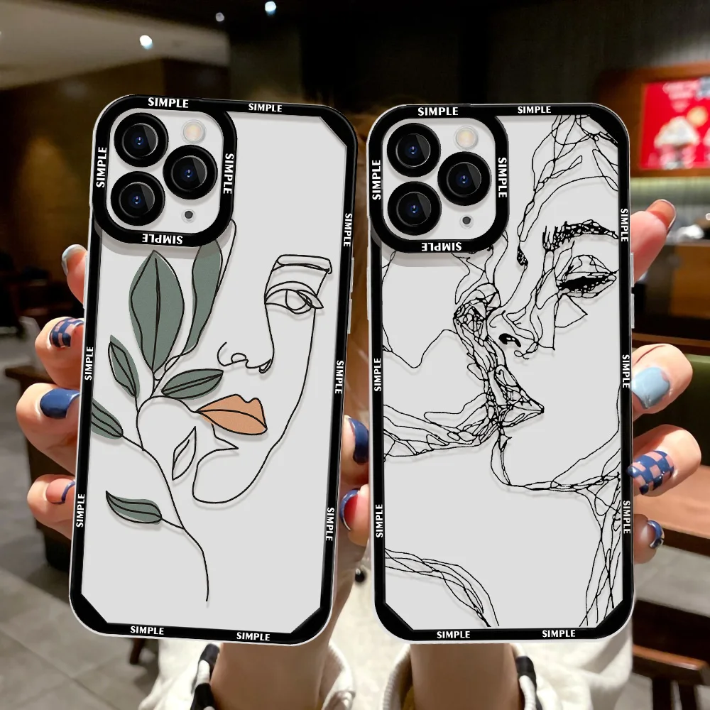 Abstract Women Face Line Case For Iphone 11 16 Pro Max 11 12 13 14 15 Pro Max 16 Plus 12 Mini XS Max Matte Soft Silicone Cover
Abstract Women Face Line Case For Iphone 11 16 Pro Max 11 12 13 14 15 Pro Max 16 Plus 12 Mini XS Max Matte Soft Silicone Cover