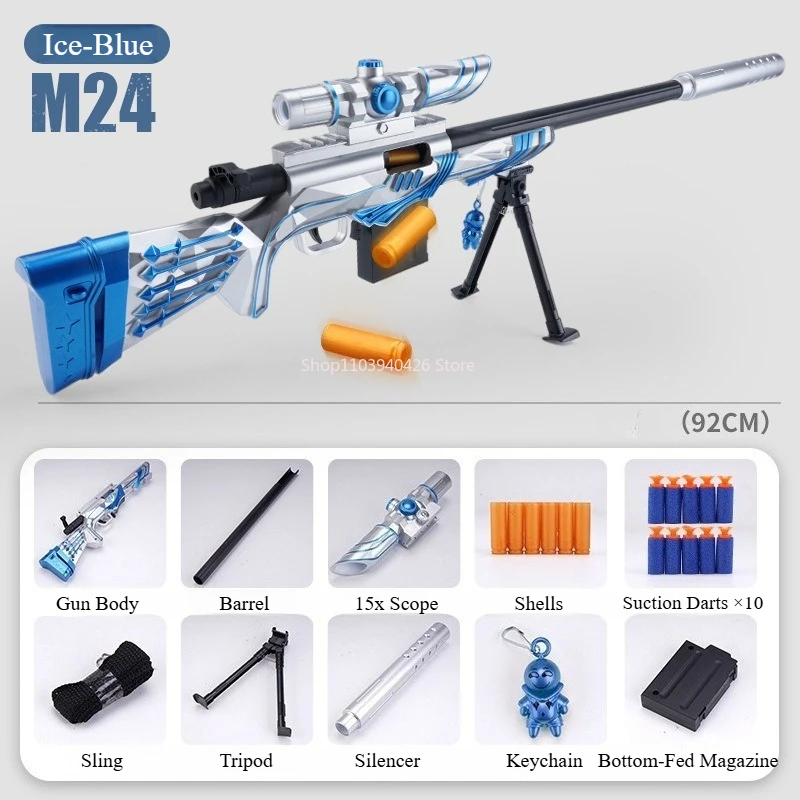 M416 Toy Gun Sniper Rifle Soft Bullet Shooting Assault Rifle Manual Loading Model Boy's Toy Christmas Gift
M416 Toy Gun Sniper Rifle Soft Bullet Shooting Assault Rifle Manual Loading Model Boy's Toy Christmas Gift