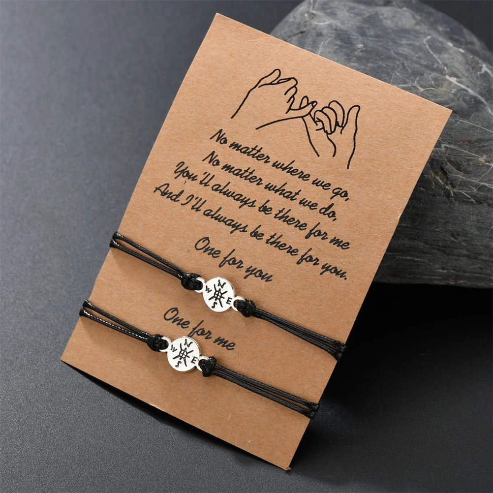 2pcs Friendship Bracelet Hand Woven Rope Fashion Bangle Lightweight Durable Retro Design Pattern for Friends
2pcs Friendship Bracelet Hand Woven Rope Fashion Bangle Lightweight Durable Retro Design Pattern for Friends