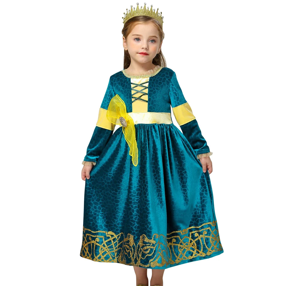 Jurebecia Girls Dress Princess Merida Costume Kids Dress Up Costume Birthday Carnaval Party Classic Costume
Jurebecia Girls Dress Princess Merida Costume Kids Dress Up Costume Birthday Carnaval Party Classic Costume