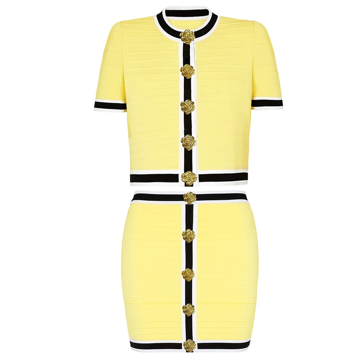 Summer New Fashionable Commuting Knitted Short Sleeved Round Neck T-Shirt+Knitted Hip Hugging Half Skirt Versatile Short Skirt 
Summer New Fashionable Commuting Knitted Short Sleeved Round Neck T-Shirt+Knitted Hip Hugging Half Skirt Versatile Short Skirt