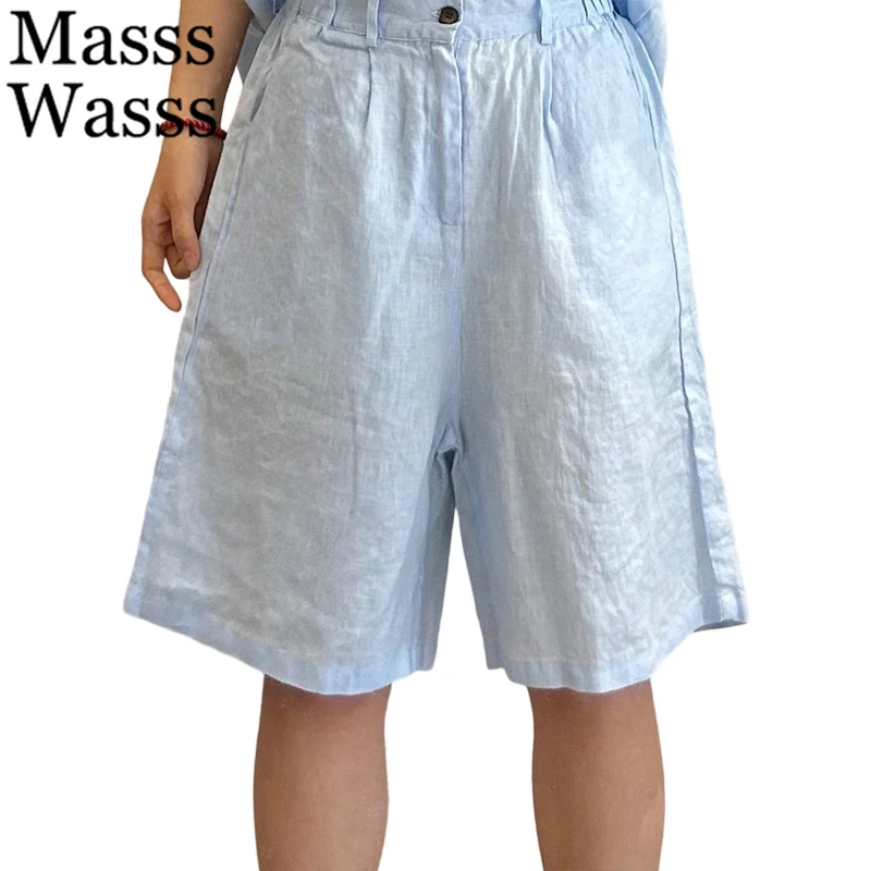 Masss Wasss Summer Classic Soild Trousers Womens Korean Design Vintage Cotton Linen Pants Ladies Loose Fashion Leisure Clothes
Masss Wasss Summer Classic Soild Trousers Womens Korean Design Vintage Cotton Linen Pants Ladies Loose Fashion Leisure Clothes
