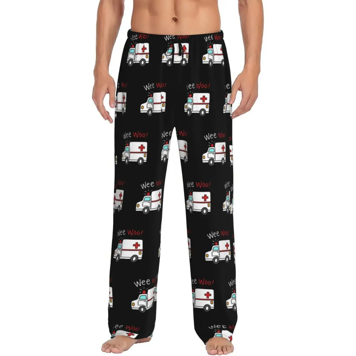 Custom Paramedic Ambulance Pajama Pants Men Sleepwear Sleep Lounge Bottoms with Pockets
Custom Paramedic Ambulance Pajama Pants Men Sleepwear Sleep Lounge Bottoms with Pockets