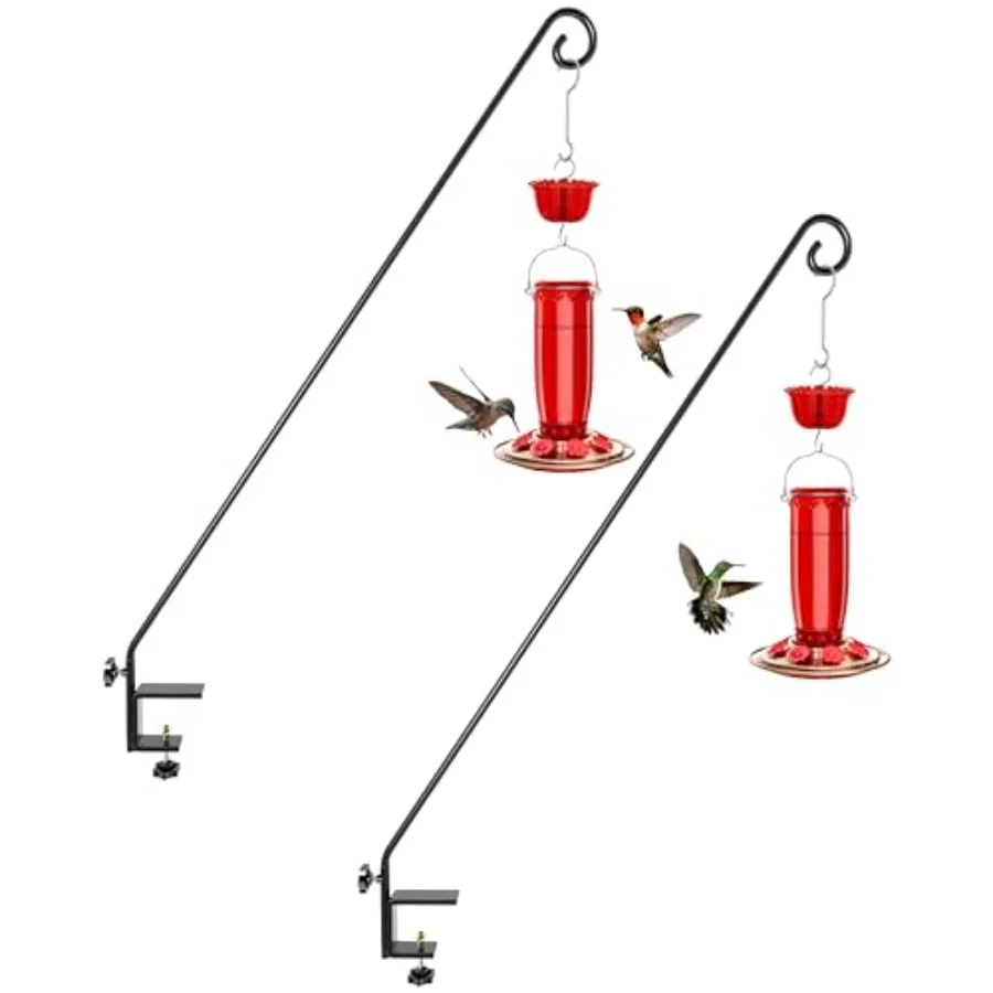 40 Inch Deck Hook for Bird Feeder Outdoors Hanging, Hummingbird Feeder Hanger for Deck Railing, Squirrel Proof Shepherd Hook, R
40 Inch Deck Hook for Bird Feeder Outdoors Hanging, Hummingbird Feeder Hanger for Deck Railing, Squirrel Proof Shepherd Hook, R