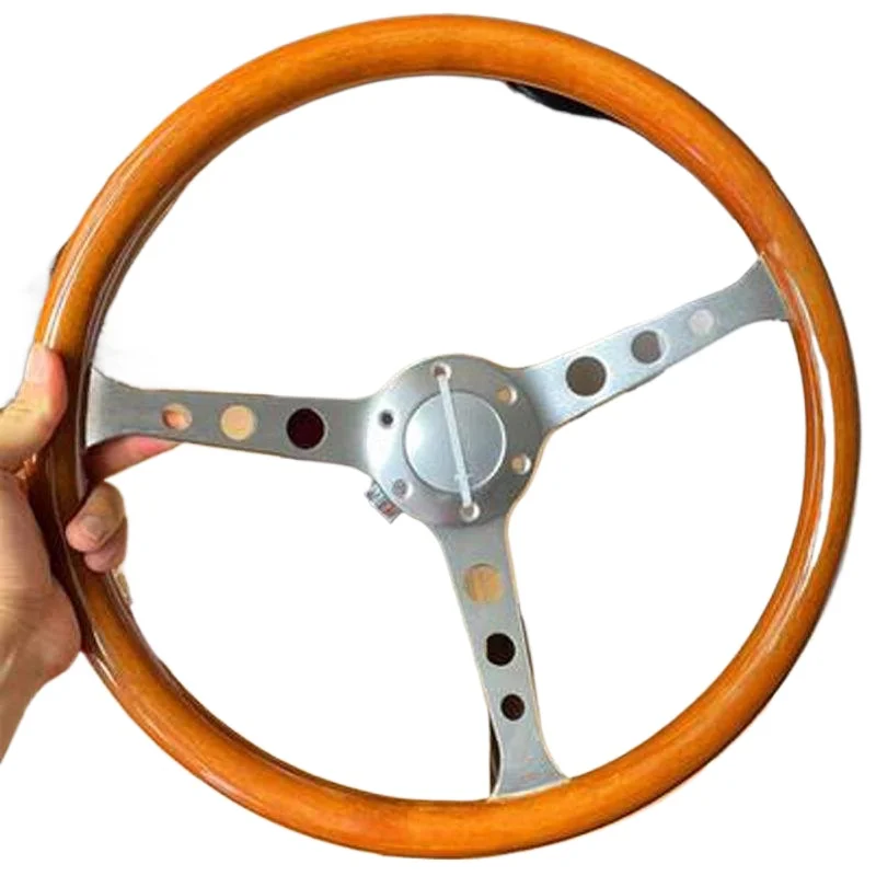 Classic retro car steering wheel imitation solid wood ABS classic classic car steering rudder
Classic retro car steering wheel imitation solid wood ABS classic classic car steering rudder