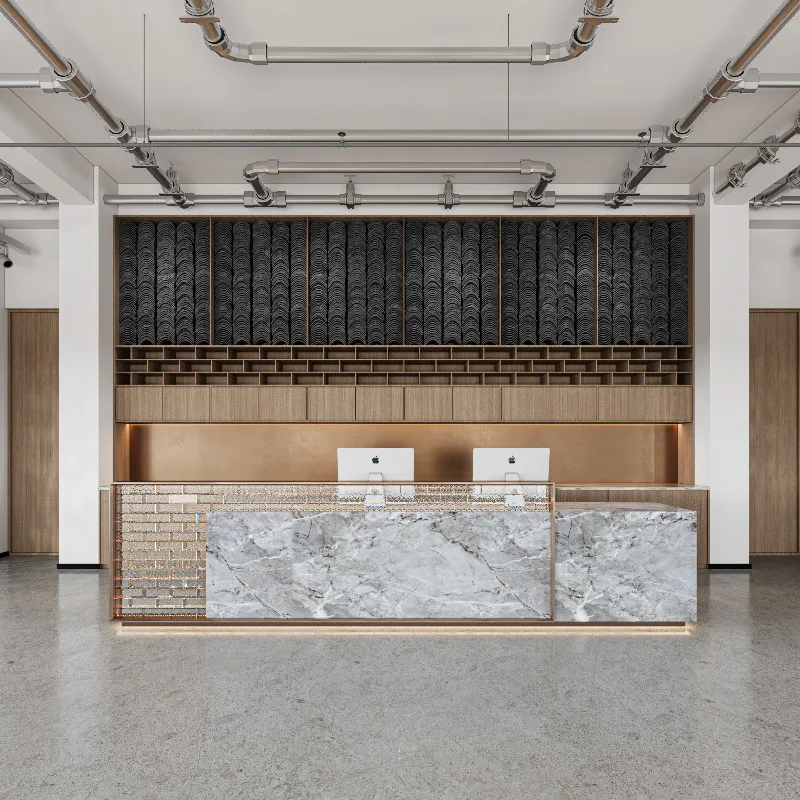 Nordic Vintage Reception Desk Display Luxury Beauty Office Reception Desk Salon Trendy Decoration Bancone Commercial Furniture
Nordic Vintage Reception Desk Display Luxury Beauty Office Reception Desk Salon Trendy Decoration Bancone Commercial Furniture