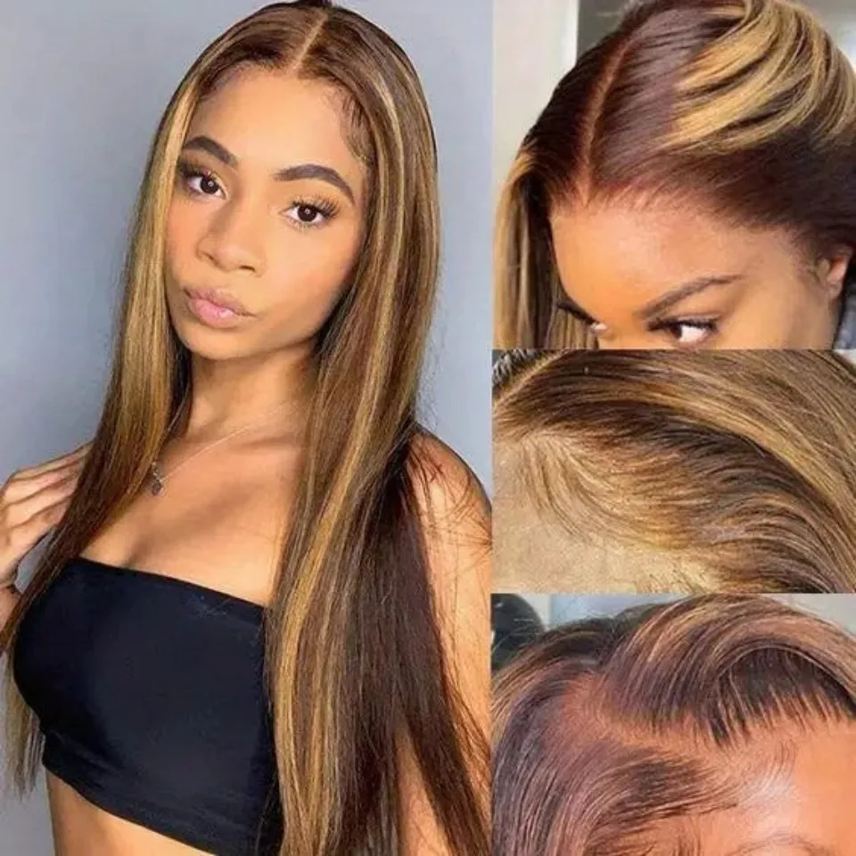 13x6 HD Lace Frontal Wig 13x4 Straight Piano 4/27 Human Hair Wigs Honey Blonde Brazilian Lace Human Hair Wig Pre Plucked
13x6 HD Lace Frontal Wig 13x4 Straight Piano 4/27 Human Hair Wigs Honey Blonde Brazilian Lace Human Hair Wig Pre Plucked