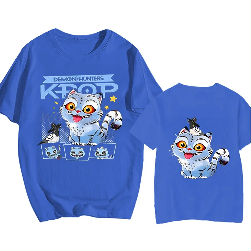 Cartoon KPop Demon Hunters Tiger T-shirt Harajuku O-neck Casual Shirt High Quality Cotton T Shirt Y2k Streetwear
Cartoon KPop Demon Hunters Tiger T-shirt Harajuku O-neck Casual Shirt High Quality Cotton T Shirt Y2k Streetwear