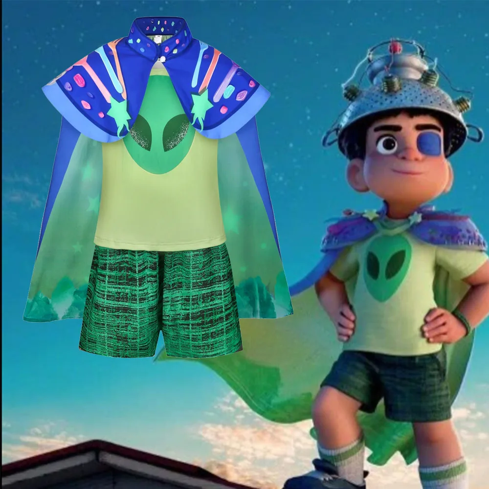 New Elio Cosplay Costume Tshirt Short Cloak for Kids Girls Boys Halloween Birthday Happiness Dress Up Outfits
New Elio Cosplay Costume Tshirt Short Cloak for Kids Girls Boys Halloween Birthday Happiness Dress Up Outfits