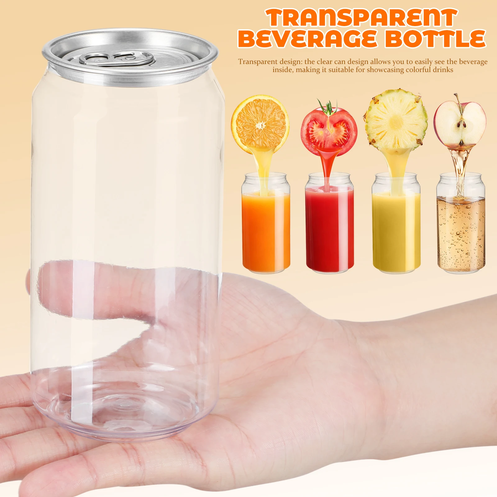 10pcs Clear Can Shaped Plastic Beverage Bottles 400Ml Leakproof Reusable Drink Containers For Juice Smoothie Iced Coffee Tea
10pcs Clear Can Shaped Plastic Beverage Bottles 400Ml Leakproof Reusable Drink Containers For Juice Smoothie Iced Coffee Tea