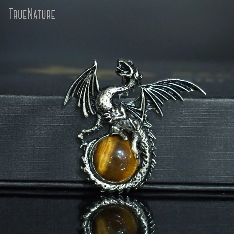 5Pcs Wholesale Antique Silver Color Copper Tiger Eye Stone Sphere Dragon Vintage Style Jewelry Pendant PM48448
5Pcs Wholesale Antique Silver Color Copper Tiger Eye Stone Sphere Dragon Vintage Style Jewelry Pendant PM48448