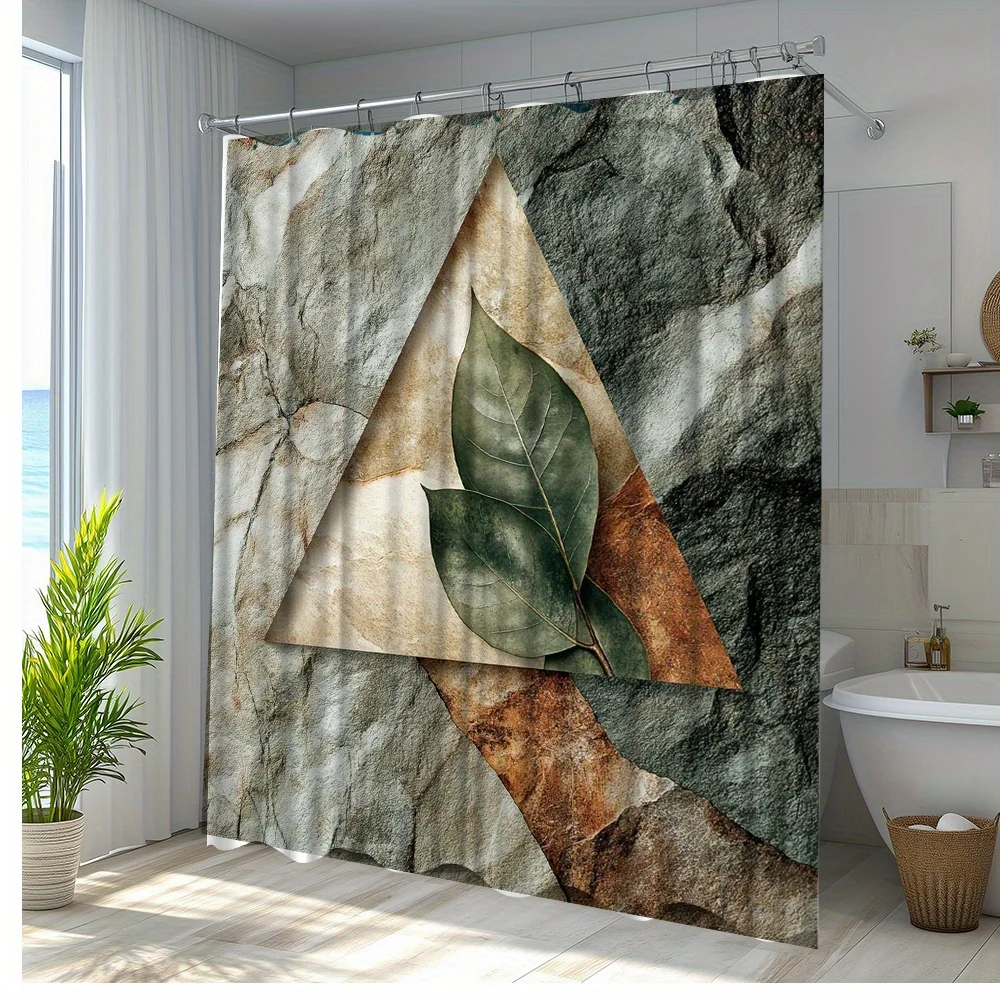 1 шт. занавеска для ванной в стиле природы с элегантным зеленым листом - полиэфирная ткань, 12 крючков в комплекте, 180x180 см
1 шт. занавеска для ванной в стиле природы с элегантным зеленым листом - полиэфирная ткань, 12 крючков в комплекте, 180x180 см
