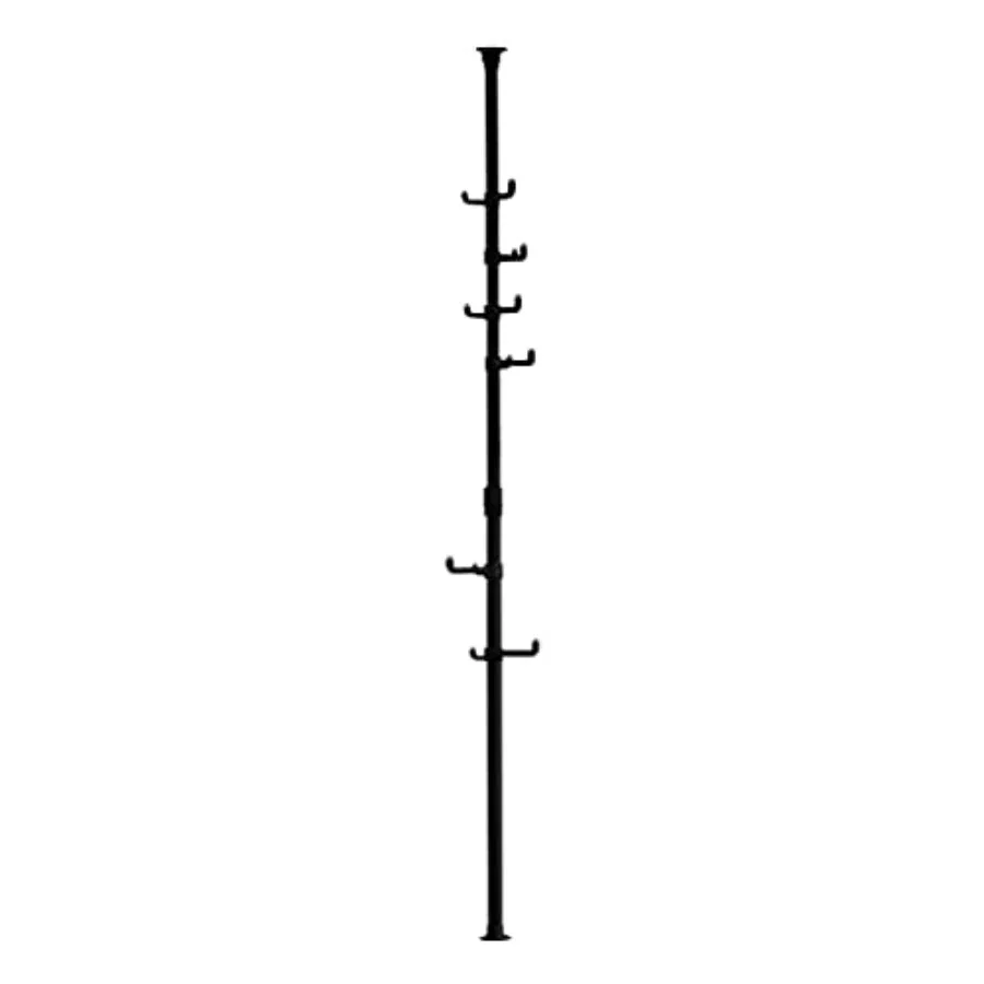 Vertical One-Touch Pole Coat Rack — 6 Independent Rotating Hooks
Vertical One-Touch Pole Coat Rack — 6 Independent Rotating Hooks