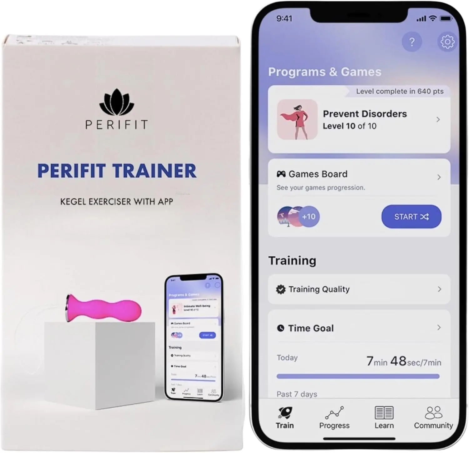 Pelvic Floor Exerciser with App | Kegel Trainer for Bladder Control & Pelvic Support (Pink)
Pelvic Floor Exerciser with App | Kegel Trainer for Bladder Control & Pelvic Support (Pink)