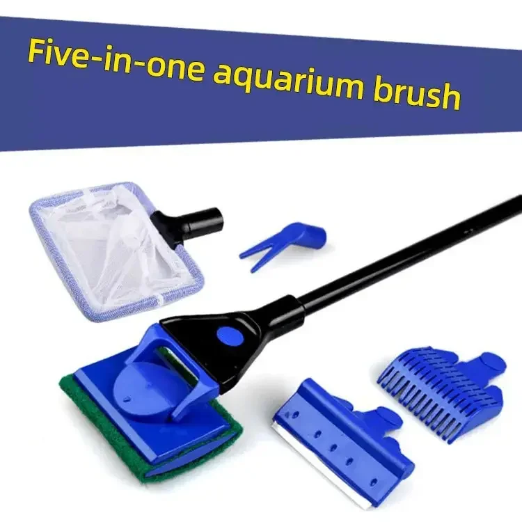 EW Fish Tank Glass Cleaning Brush Aquarium Tool Fishing Aquatic Grass Clip Algae Scraping Knife Long Handle Five-in-One Cleaning
EW Fish Tank Glass Cleaning Brush Aquarium Tool Fishing Aquatic Grass Clip Algae Scraping Knife Long Handle Five-in-One Cleaning