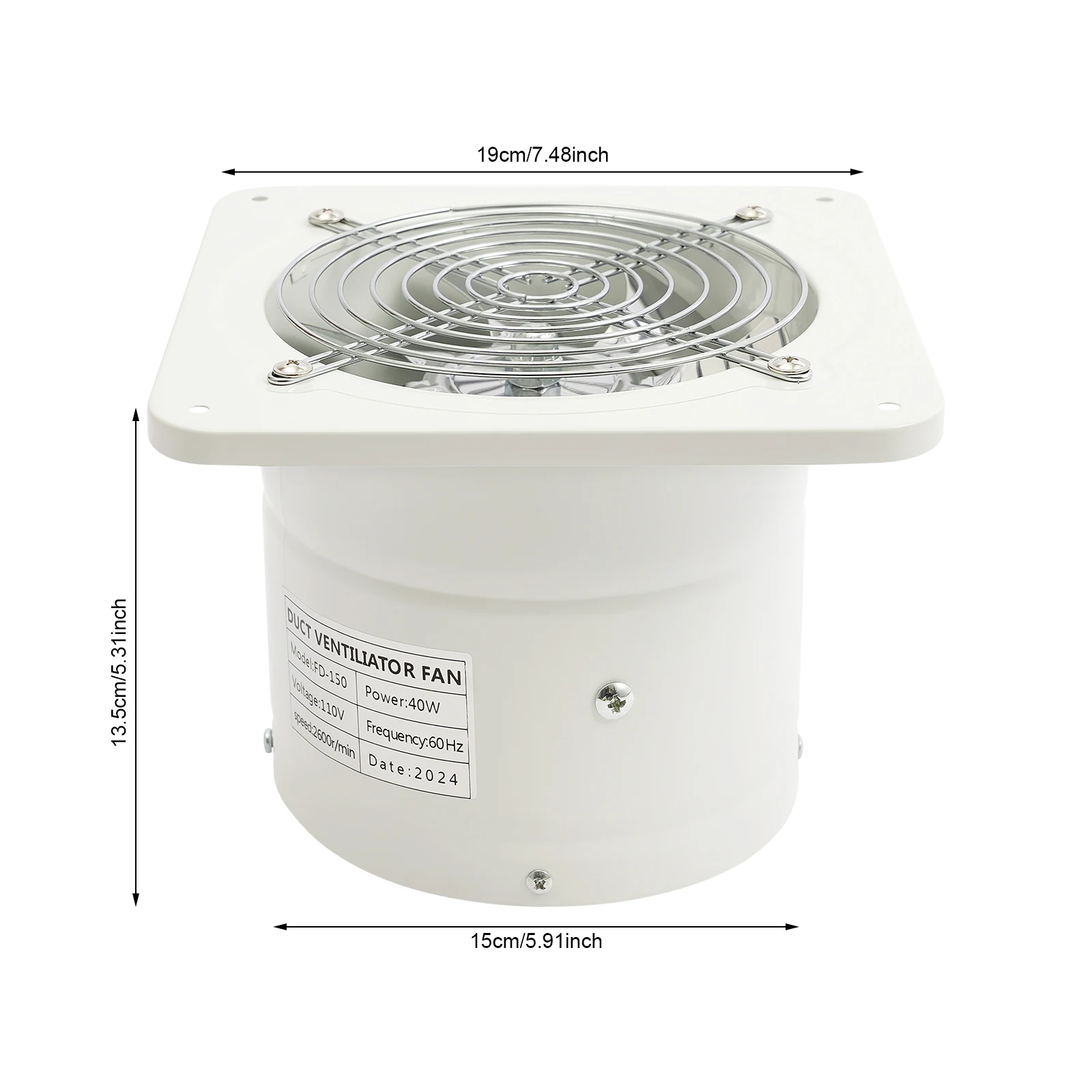 6 Inch Exhaust Fan, Wall Exhaust Fan for Kitchen, Bathroom, Metal Extractor Fan for Attic, Garage, Window Ventilation
6 Inch Exhaust Fan, Wall Exhaust Fan for Kitchen, Bathroom, Metal Extractor Fan for Attic, Garage, Window Ventilation