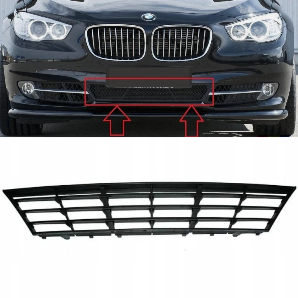 Нижняя центральная решетка переднего бампера 51117331666 для BMW 5 серии GT F07 2014-2017 
Нижняя центральная решетка переднего бампера 51117331666 для BMW 5 серии GT F07 2014-2017
