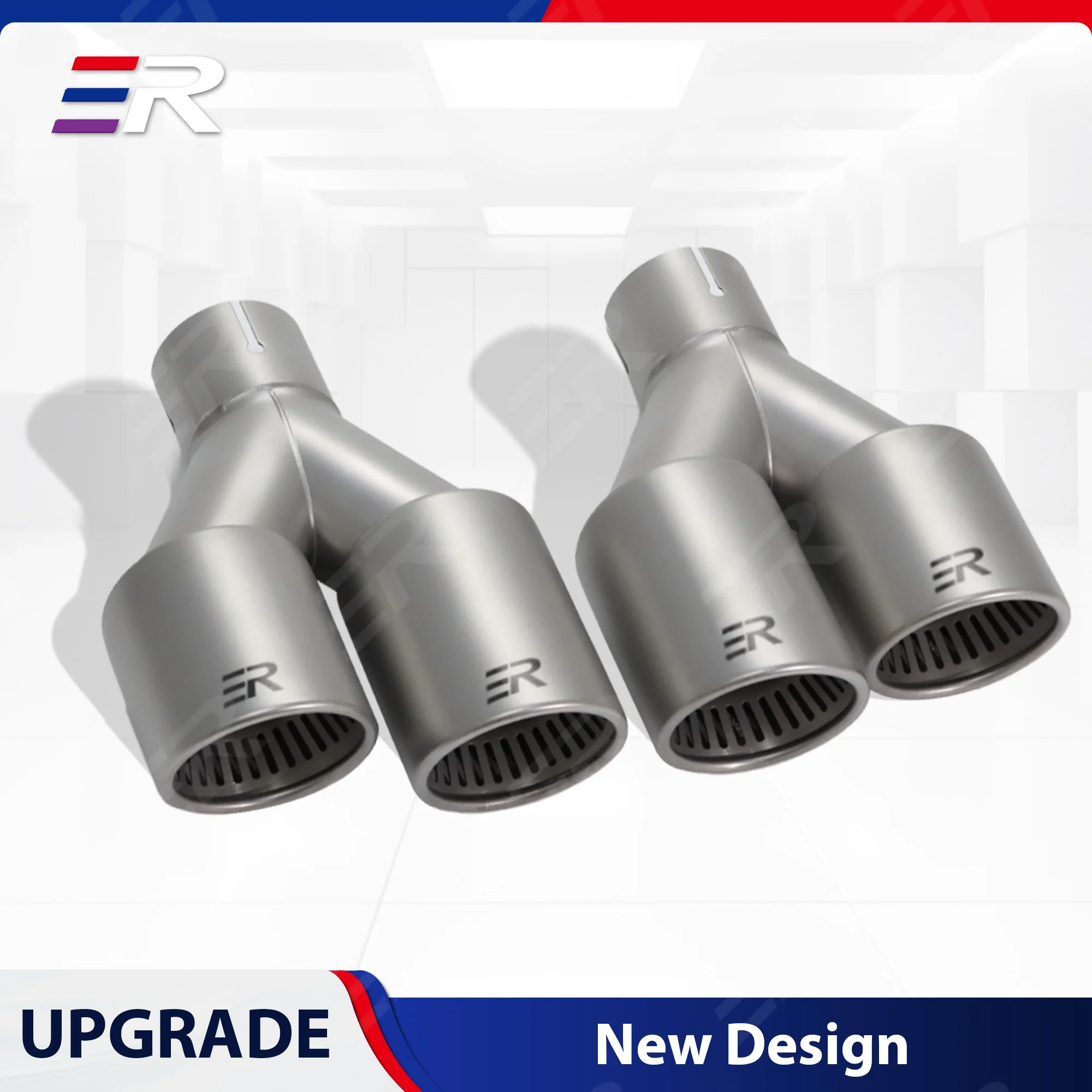 ER matte Stainless Exhaust Tips Double Outlet Car Decoration Universal Muffler System Nozzle Upgrade and Modify
ER matte Stainless Exhaust Tips Double Outlet Car Decoration Universal Muffler System Nozzle Upgrade and Modify