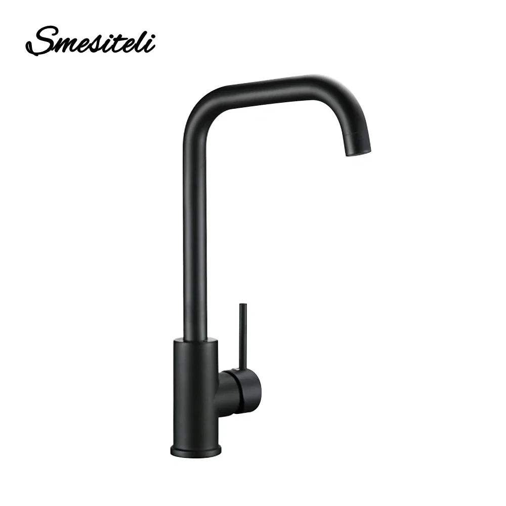 Matte Black Kitchen Faucet Brass 360 Degree Single Handle Kitchen Sink Mixer Hot & Cold Water Tap Deck Mounted
Matte Black Kitchen Faucet Brass 360 Degree Single Handle Kitchen Sink Mixer Hot & Cold Water Tap Deck Mounted