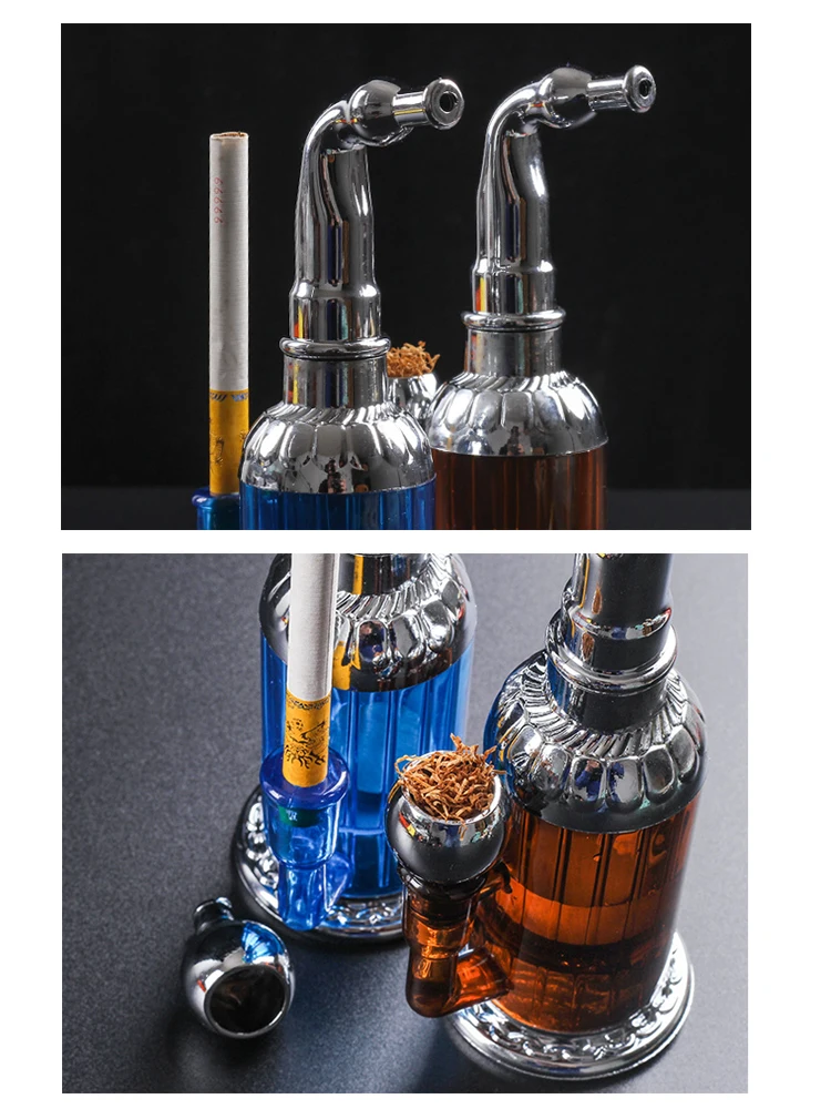 Newest Water Smoking Pipe Portable Circulation Cigarette Holder Shisha Hookah Cigarette Bottle Best Smoking Gift for Men Women
Newest Water Smoking Pipe Portable Circulation Cigarette Holder Shisha Hookah Cigarette Bottle Best Smoking Gift for Men Women