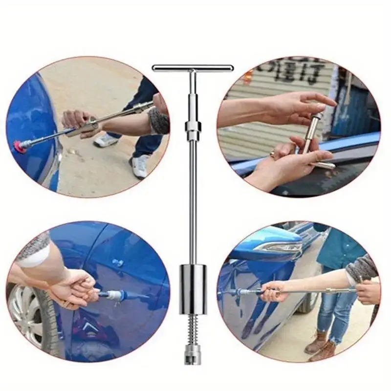 1 Set 18pcs Car Dent Puller T Dent Repair Tool Auto Repair Sheet Metal Kit Slide Hammer Reverse Hammer Glue
1 Set 18pcs Car Dent Puller T Dent Repair Tool Auto Repair Sheet Metal Kit Slide Hammer Reverse Hammer Glue