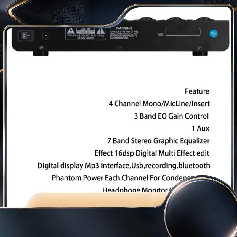 4 Channel Audio Mixer Digital Mixer Sound Card Microphone Live Broadcast Computer Recording DJ Audio Equipment-N34R
4 Channel Audio Mixer Digital Mixer Sound Card Microphone Live Broadcast Computer Recording DJ Audio Equipment-N34R
