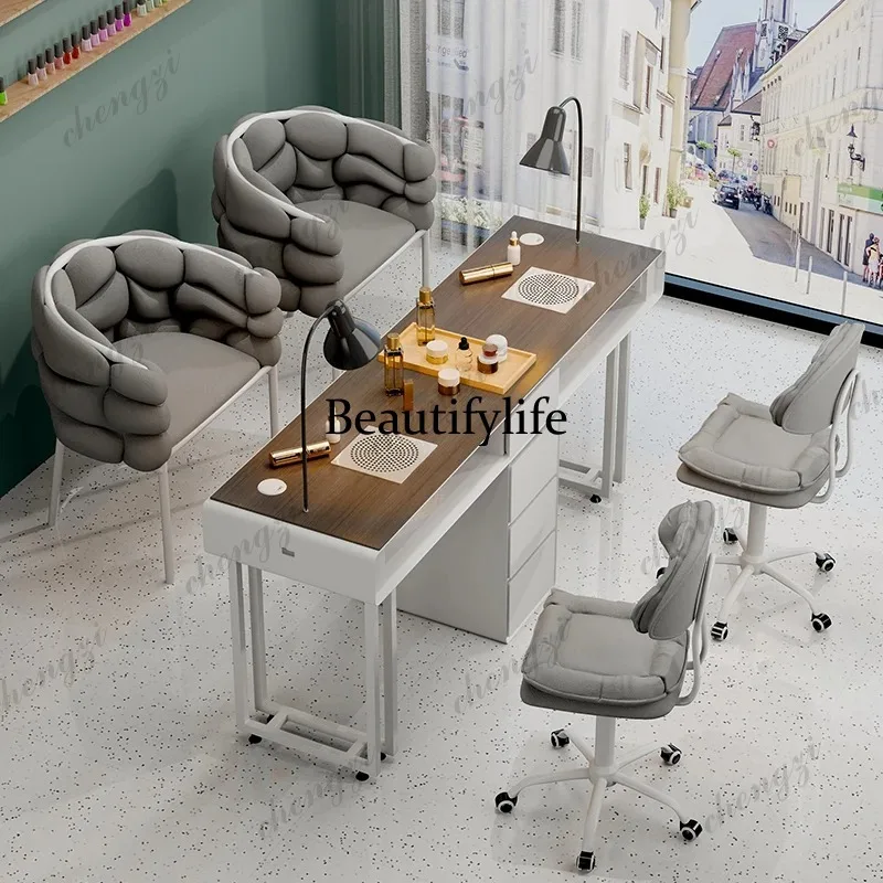 P182 Modern Minimalist Nail Table Elegant Classic Premium Durable Nail Table Functional Unique Table De Manucure Salon Furniture
P182 Modern Minimalist Nail Table Elegant Classic Premium Durable Nail Table Functional Unique Table De Manucure Salon Furniture