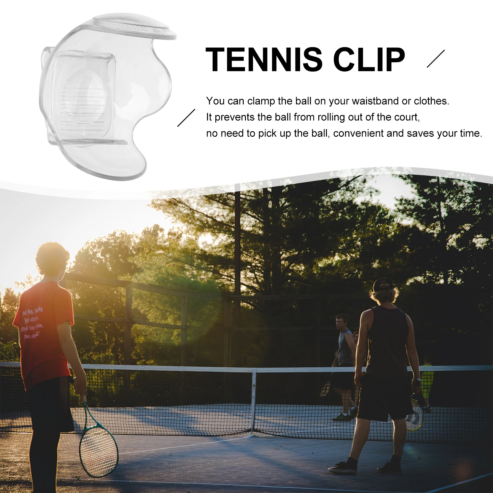2pcs Tennis Ball Clip ABS Durable Holder Waistband Clothes Prevent Rolling Save Time Tennis Accessories Sport Equipment
2pcs Tennis Ball Clip ABS Durable Holder Waistband Clothes Prevent Rolling Save Time Tennis Accessories Sport Equipment