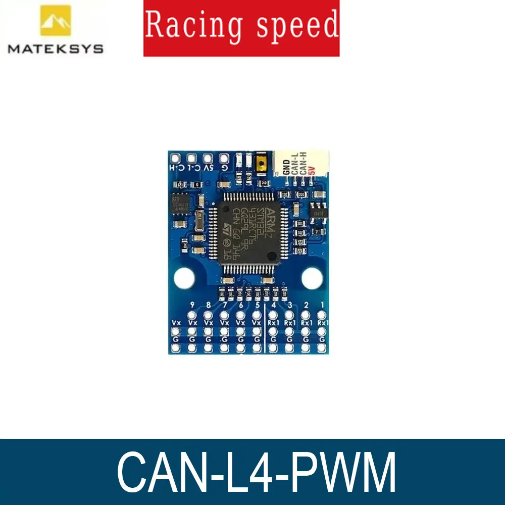MATEK CAN-L4-PWM AP_PERIPH DRONECAN TO PWM ADAPTER ArudPilot Turn PWM Servos Into CAN Servos DShot Capable ESCs Into CAN ESCs
MATEK CAN-L4-PWM AP_PERIPH DRONECAN TO PWM ADAPTER ArudPilot Turn PWM Servos Into CAN Servos DShot Capable ESCs Into CAN ESCs