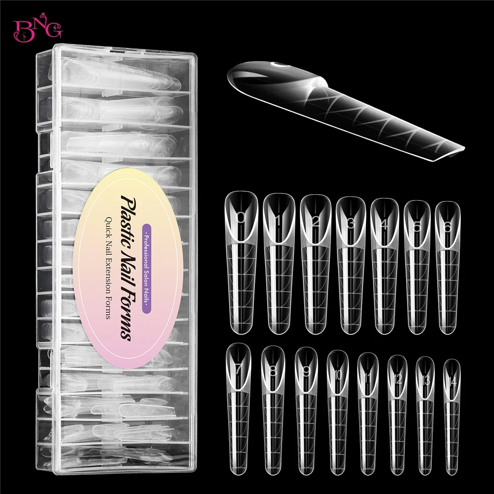 BNG 3D Reverse French Dual Form 15 Sizes 120Pcs Smart Zone French Molds Long Stiletto Almond Coffin Nail Dual Forms for Pros
BNG 3D Reverse French Dual Form 15 Sizes 120Pcs Smart Zone French Molds Long Stiletto Almond Coffin Nail Dual Forms for Pros