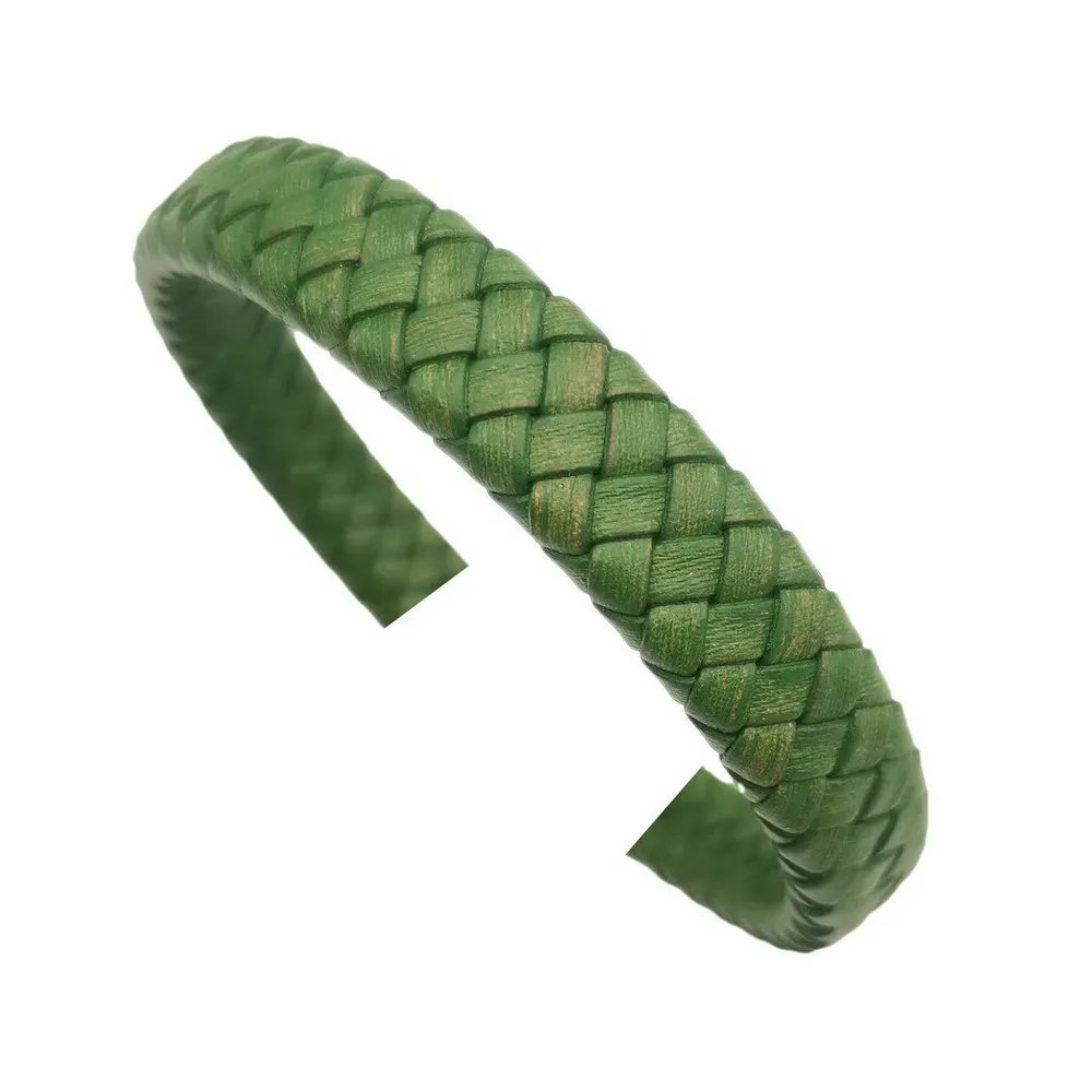 Distressed Green Flat Braided Leather Band 12mmx6mm for Braided Bracelet Making
Distressed Green Flat Braided Leather Band 12mmx6mm for Braided Bracelet Making