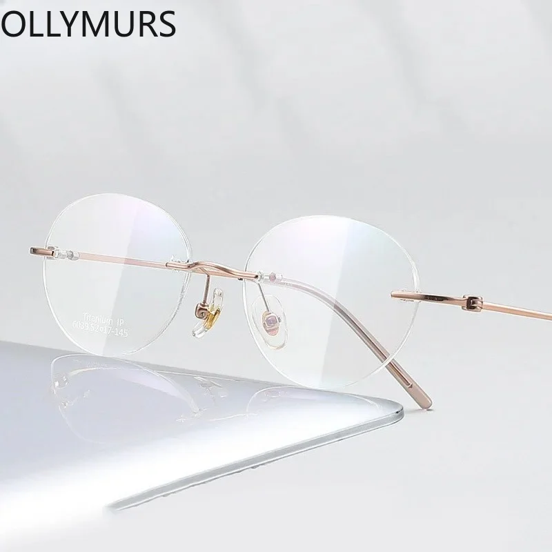 WomenMR-8 Super Tough Lenses Clearly Transparent Prescription Recipe Lenses UV Anti Blue Tight Casual Rimless Glasses Titanium
WomenMR-8 Super Tough Lenses Clearly Transparent Prescription Recipe Lenses UV Anti Blue Tight Casual Rimless Glasses Titanium