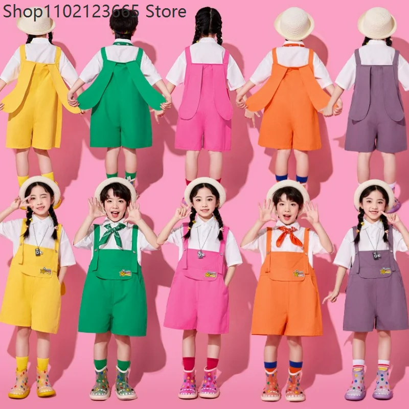 Enfant' Hip-hop Colorful Overalls Niñas' Sweet Shorts Set Cosplay School Day Candy-colored Jumpsuit Street Dance Niño' Jumpsuit
Enfant' Hip-hop Colorful Overalls Niñas' Sweet Shorts Set Cosplay School Day Candy-colored Jumpsuit Street Dance Niño' Jumpsuit