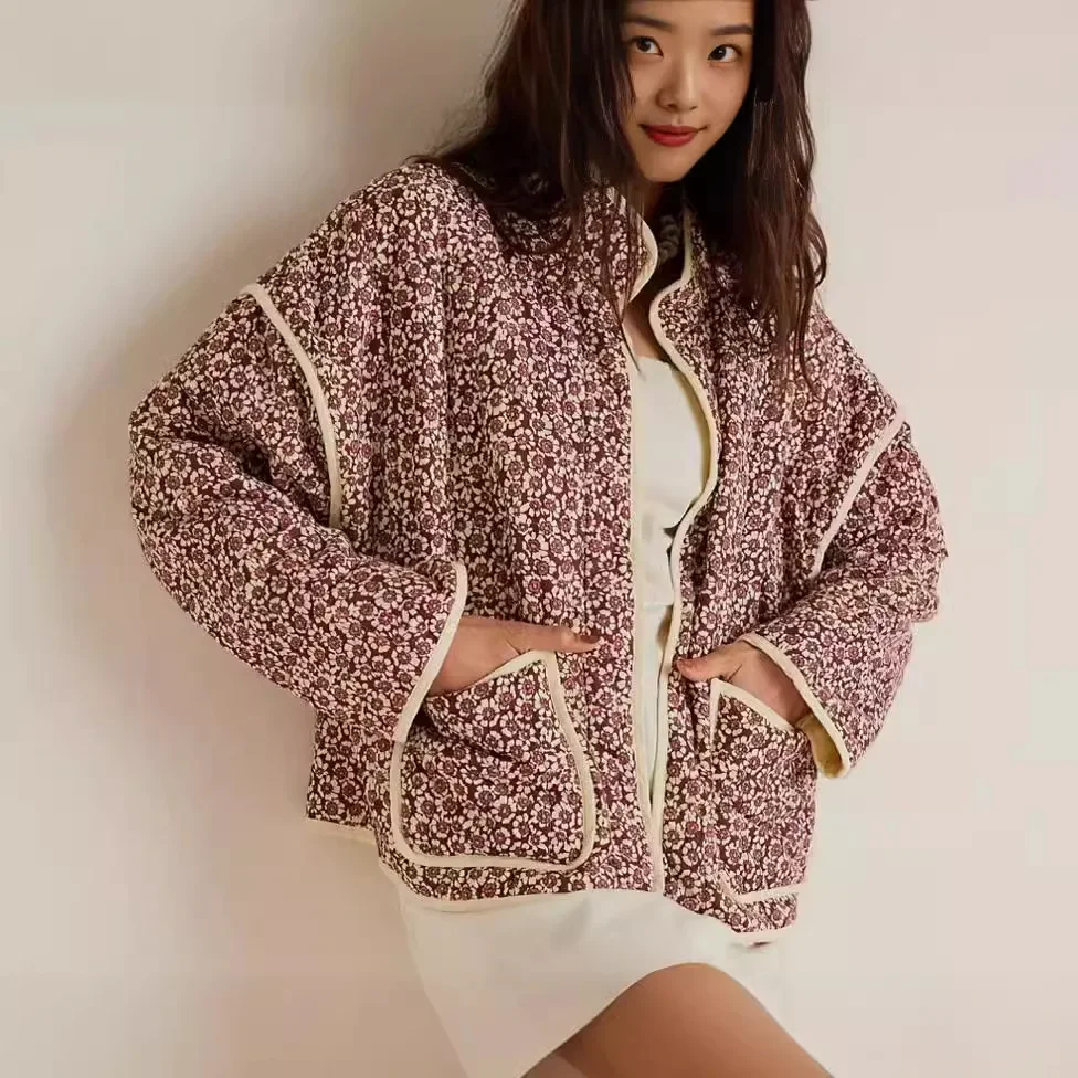 Women's 2024 Autumn and Winter French Retro Printed Cotton Jacket Winter Jacket Women
Women's 2024 Autumn and Winter French Retro Printed Cotton Jacket Winter Jacket Women