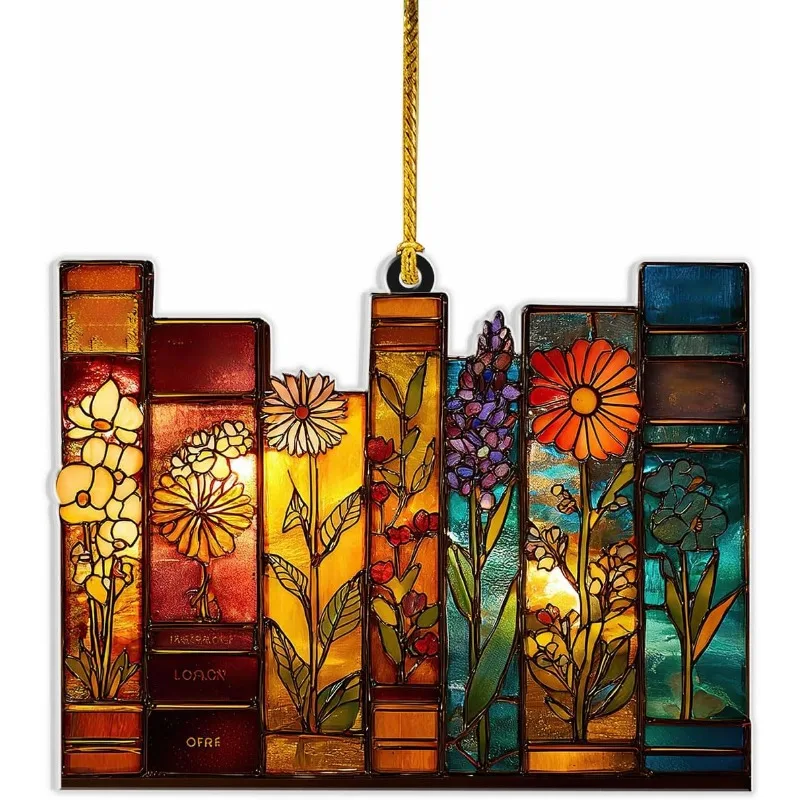 Книжный орнамент с эффектом витража, подарок любителю книг для женщин, библиотекарь учителя, акриловый ловец солнца для рождественской елки
Книжный орнамент с эффектом витража, подарок любителю книг для женщин, библиотекарь учителя, акриловый ловец солнца для рождественской елки