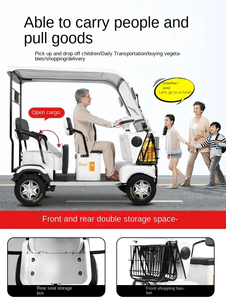 ssL178 23 ZL Scooter Four-Wheel Electric Vehicle Sightseeing Car Pick-up Children Battery Car with Shed
ssL178 23 ZL Scooter Four-Wheel Electric Vehicle Sightseeing Car Pick-up Children Battery Car with Shed