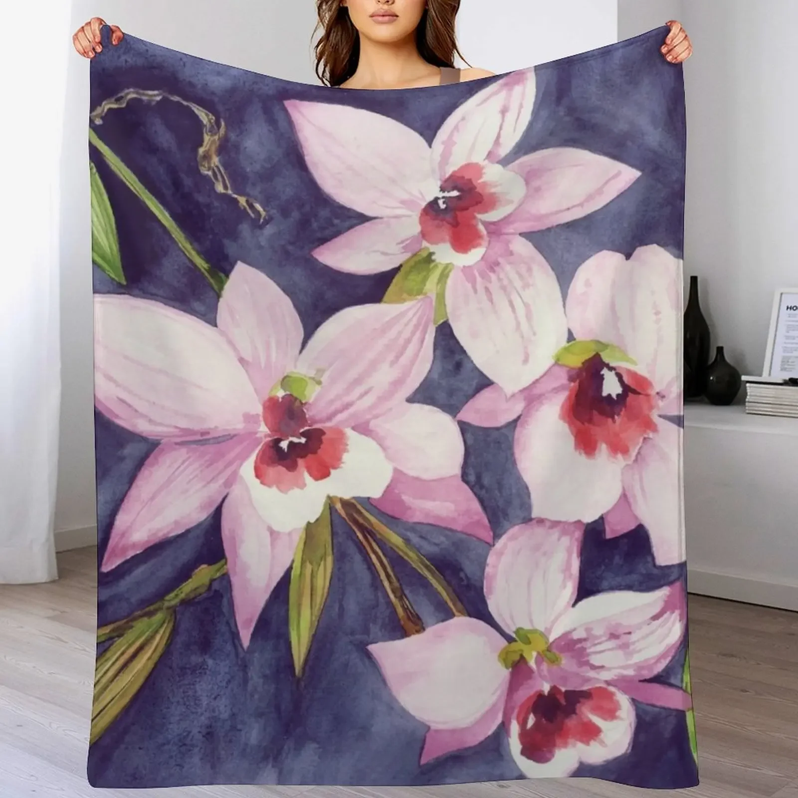 Bellflower Orchid Throw Blanket Anti Shedding Soft Fuzzy Blanket for Home
Bellflower Orchid Throw Blanket Anti Shedding Soft Fuzzy Blanket for Home