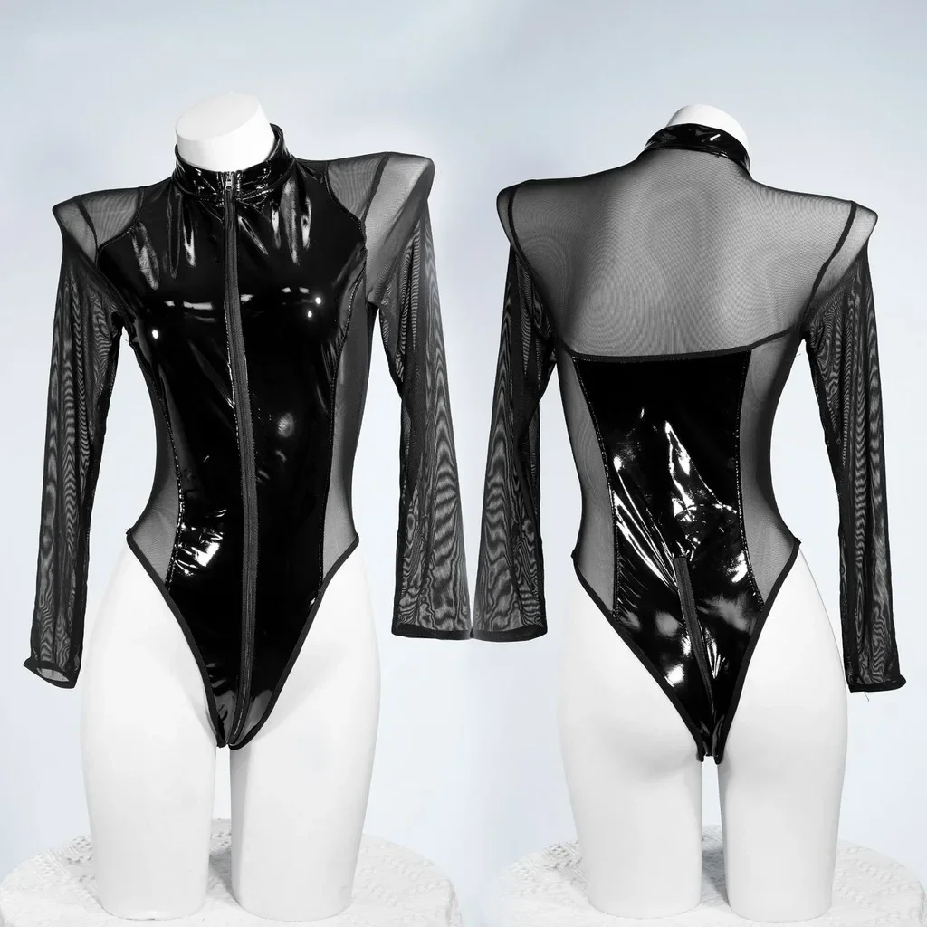 Women Lingerie Exotic Sets Home Sleeping Nightwear Mesh PU One-piece Bodysuit Maid Cosplay Role Play Uniform
Women Lingerie Exotic Sets Home Sleeping Nightwear Mesh PU One-piece Bodysuit Maid Cosplay Role Play Uniform