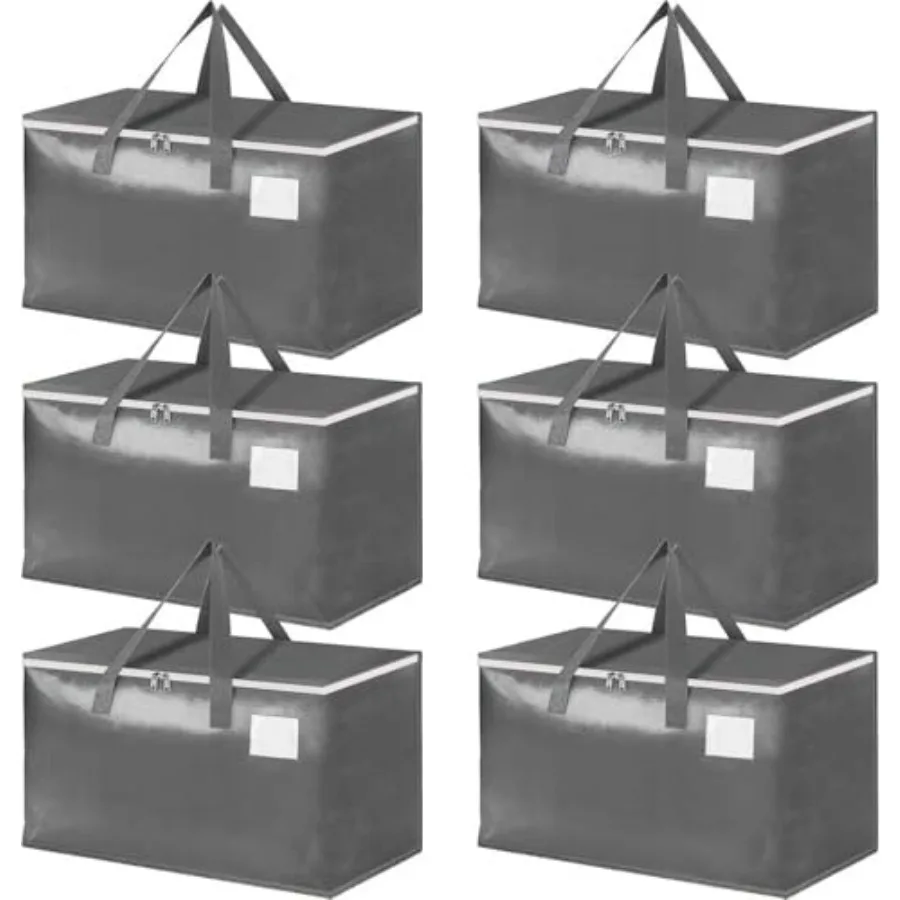Three-layer Reinforced Moving Bags, 6 Pack Extra Large 93L 60lb Heavy Duty Moving Totes with Strong Zippers and Handles, Easy O
Three-layer Reinforced Moving Bags, 6 Pack Extra Large 93L 60lb Heavy Duty Moving Totes with Strong Zippers and Handles, Easy O