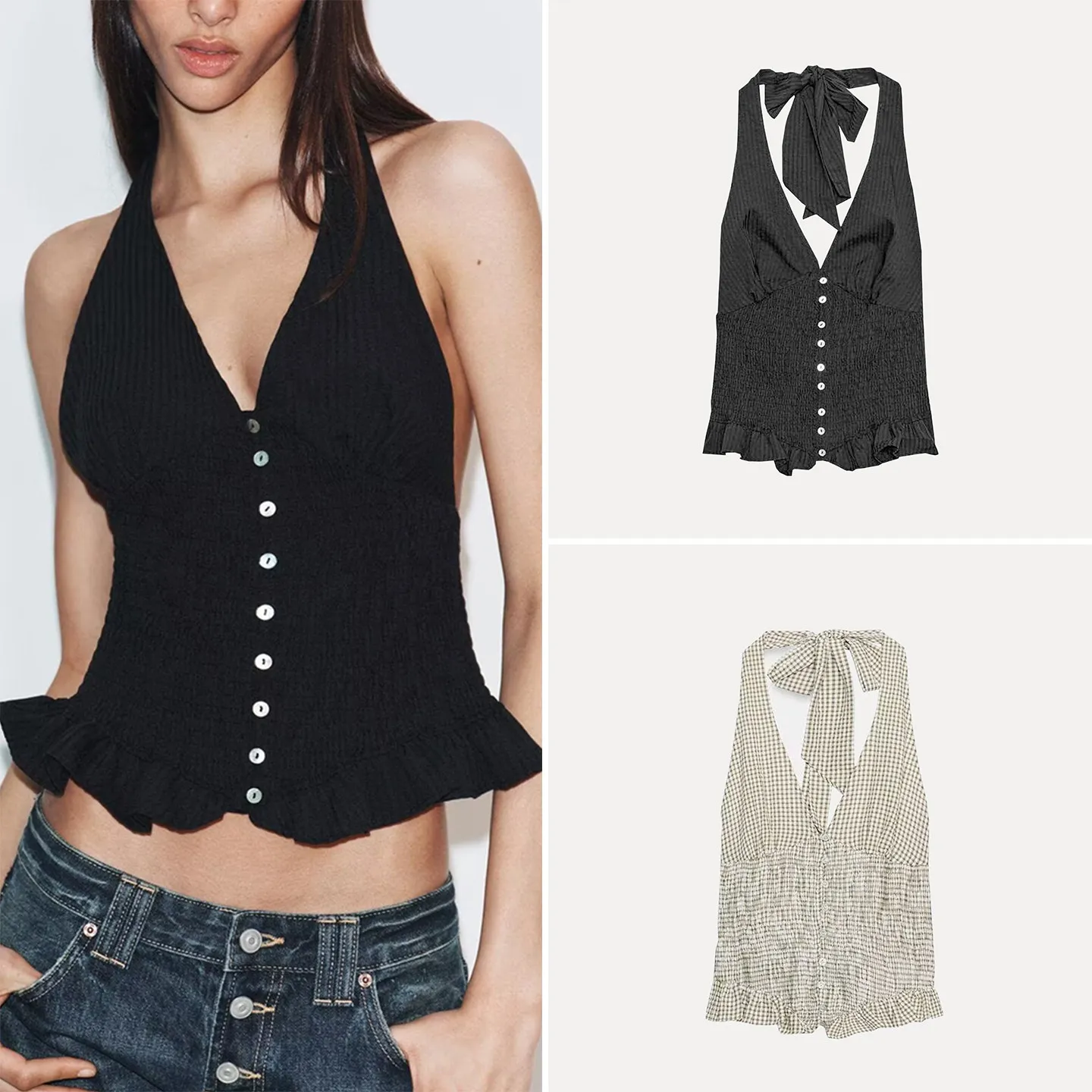 Fashionable Honeycomb Grid Women's Summer Shirt Collar Hanging Neckline Top Slim Fit Single Button Closure Regular Length
Fashionable Honeycomb Grid Women's Summer Shirt Collar Hanging Neckline Top Slim Fit Single Button Closure Regular Length