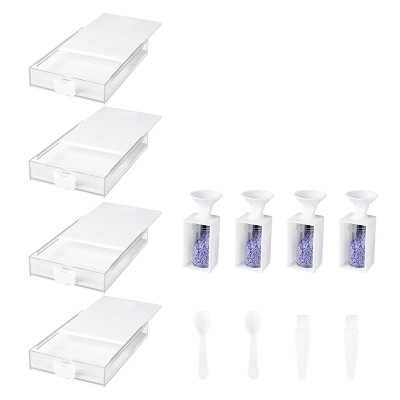 12-Pack Trabricks Stackable Diamond Art Trays With Lids, Diamond-Painting Art Kits For Adult For DIY Art Craft
12-Pack Trabricks Stackable Diamond Art Trays With Lids, Diamond-Painting Art Kits For Adult For DIY Art Craft