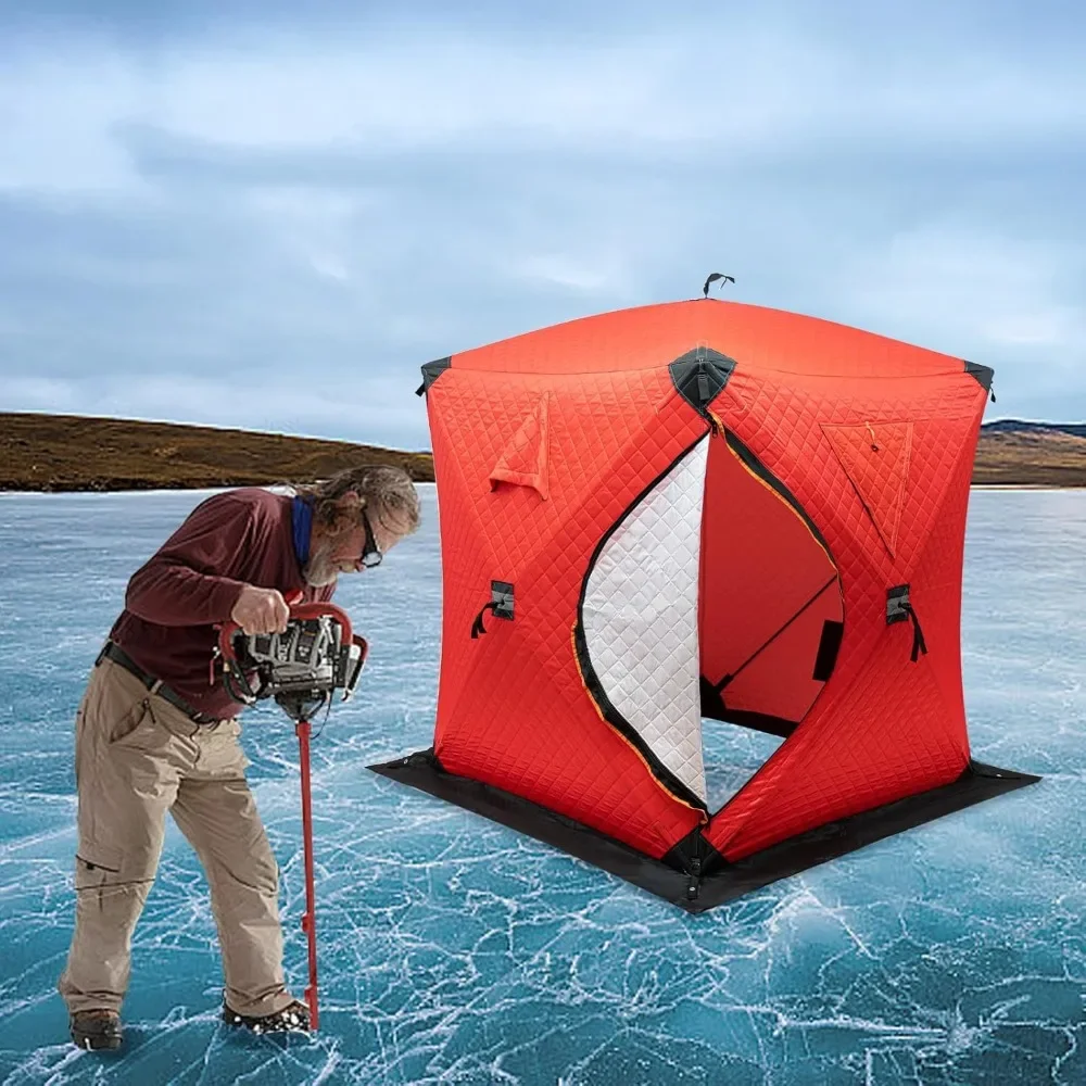 Ice Fishing Tent (145x145x165cm) - 4-Season Windproof Portable Shelter for Camping, Hiking, Fishing & Outdoor Adventures
Ice Fishing Tent (145x145x165cm) - 4-Season Windproof Portable Shelter for Camping, Hiking, Fishing & Outdoor Adventures