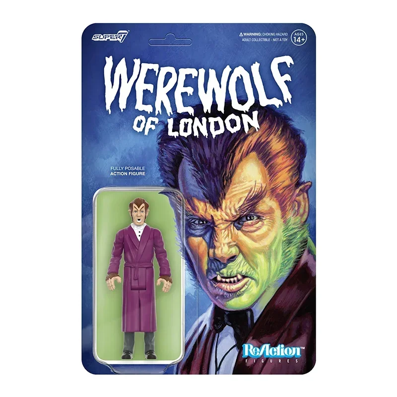 Super7 3,75 дюйма, Классическая, ужасная, Лондонская, оборотень из серии 80s, подвижная, суставная, игрушка для Хэллоуина, коллекционный подарок
Super7 3,75 дюйма, Классическая, ужасная, Лондонская, оборотень из серии 80s, подвижная, суставная, игрушка для Хэллоуина, коллекционный подарок