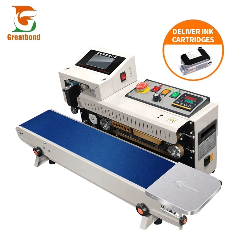 FR-1600 Factory Wholesale Continuous Heat Sealer Desktop Spraying Code Inkjet Coding Printing Date Horizontal Sealing Machine
FR-1600 Factory Wholesale Continuous Heat Sealer Desktop Spraying Code Inkjet Coding Printing Date Horizontal Sealing Machine