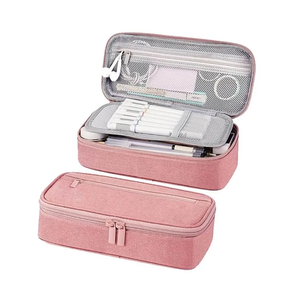Fashion Large Capacity Student Stationary Boxes Double Zipper Washable Pen Bag Wear-resistant 2 Layer Pencil Case Students
Fashion Large Capacity Student Stationary Boxes Double Zipper Washable Pen Bag Wear-resistant 2 Layer Pencil Case Students