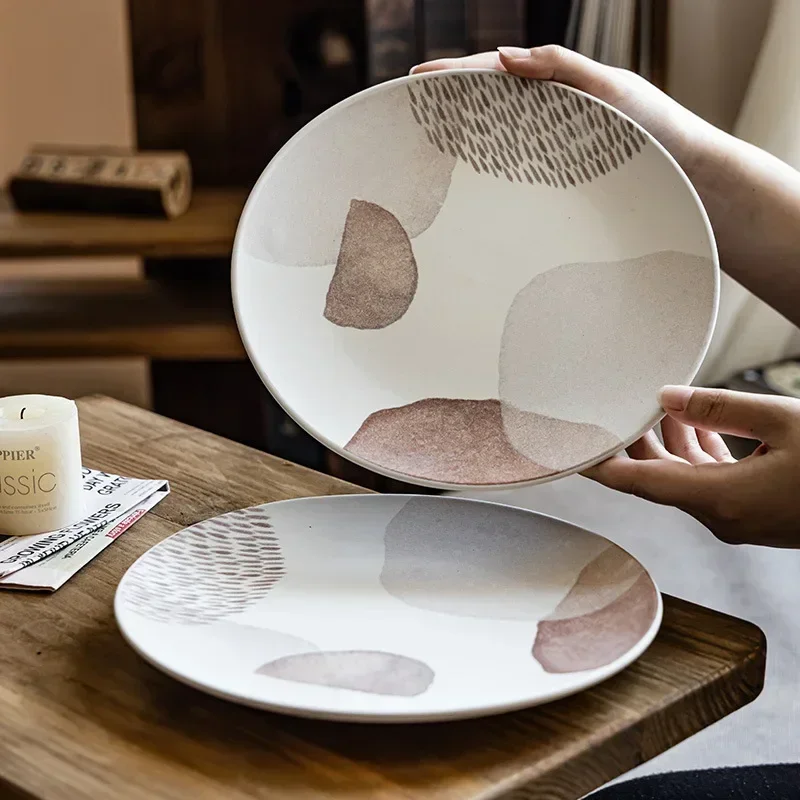 Japanese Simple Creative Household Ceramic Breakfast Plate Western Food Flat Dim Sum Plate Steak Plate Personalized Tableware
Japanese Simple Creative Household Ceramic Breakfast Plate Western Food Flat Dim Sum Plate Steak Plate Personalized Tableware