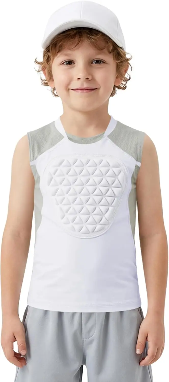Toddler Baseball Chest Protector Softball Padded Compression Shirt Heart Sternum Guard for T Ball & Football
Toddler Baseball Chest Protector Softball Padded Compression Shirt Heart Sternum Guard for T Ball & Football