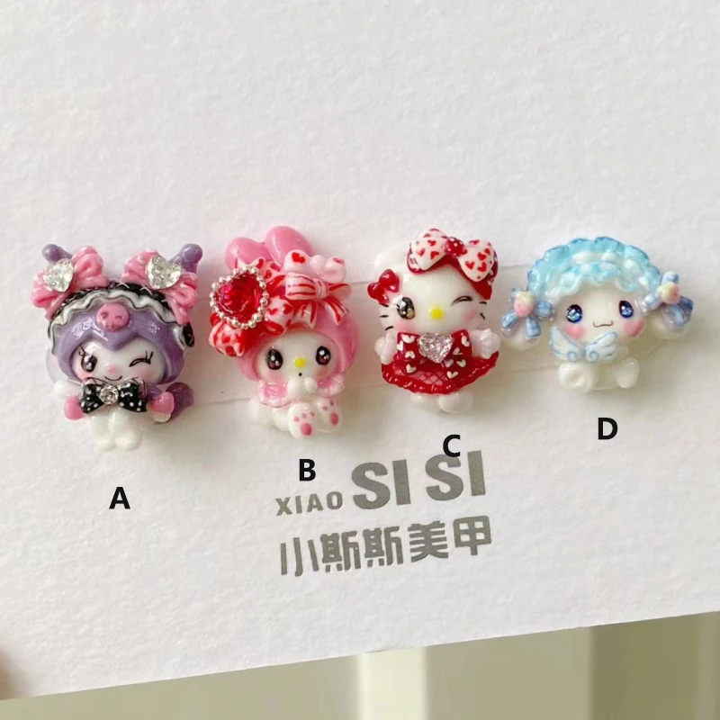 1 шт. Kawaii Sanrios Diy witch Kuromi Hello kitty Melody Cinnamoroll ручной работы 3D Резные темные аксессуары для ногтей
1 шт. Kawaii Sanrios Diy witch Kuromi Hello kitty Melody Cinnamoroll ручной работы 3D Резные темные аксессуары для ногтей