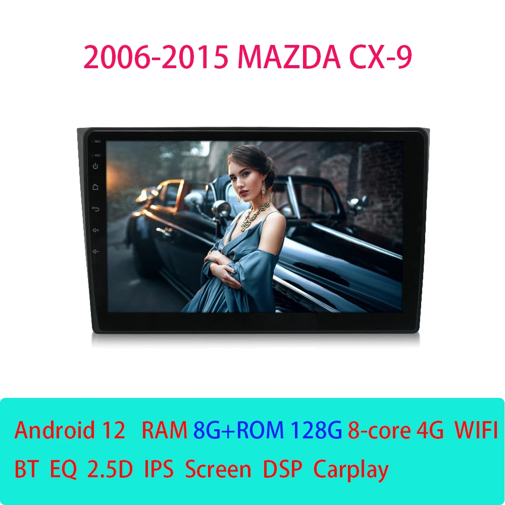 For Mazda CX-9 2006 - 2015 Car Multimedia Player Radio Wireless Carplay Intelligent System Android12 Auto Navigation
For Mazda CX-9 2006 - 2015 Car Multimedia Player Radio Wireless Carplay Intelligent System Android12 Auto Navigation